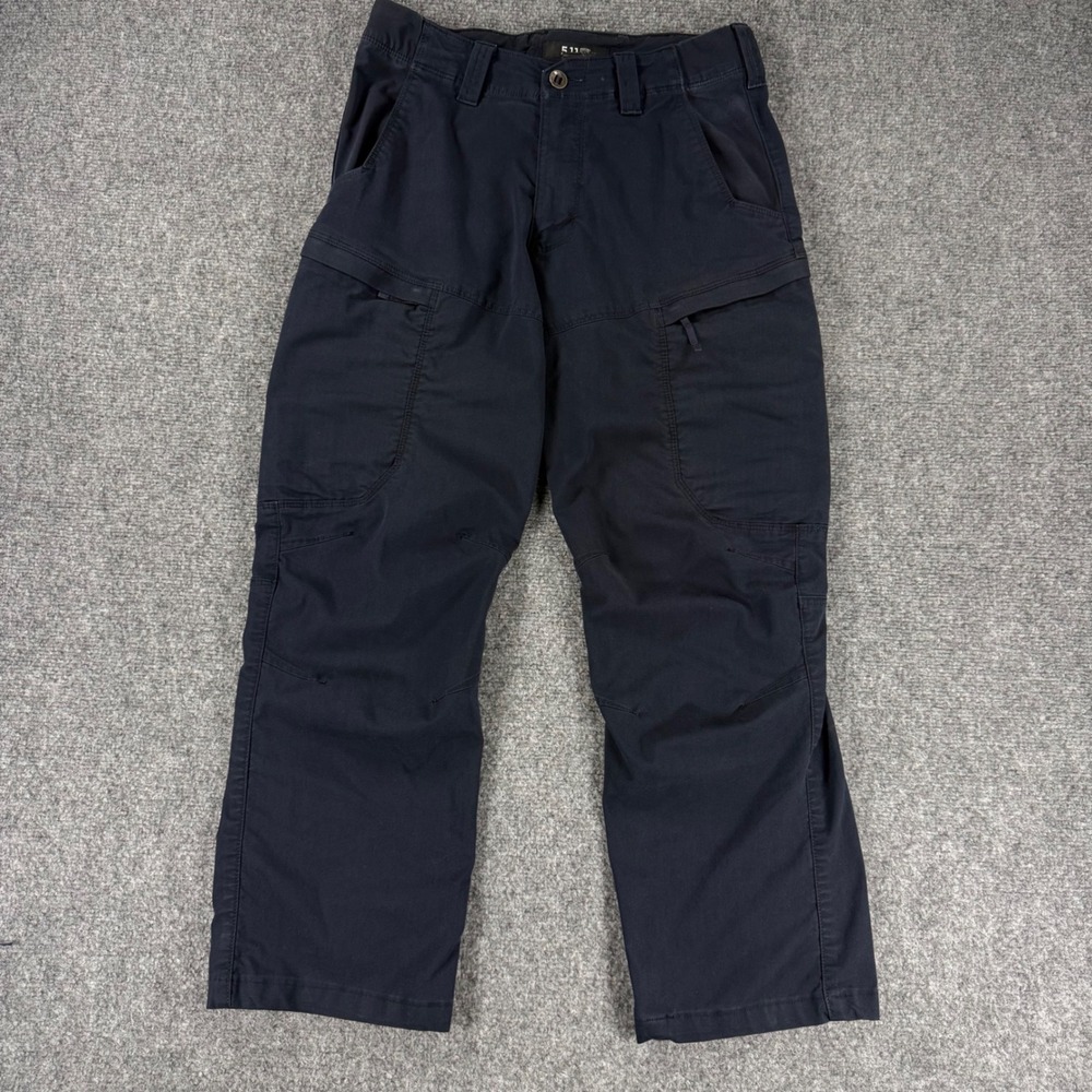 5.11 Tactical Apex Cargo Pants Men's 30x30 (fits 30x27) Navy Flex-Tac Canvas